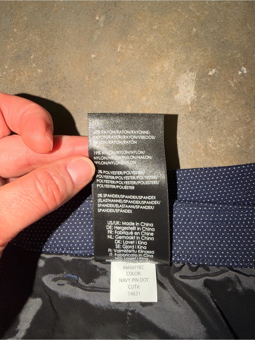 Liverpool Navy Slim Ankle Pants Size 2 Polka Dot Career Office Trousers NWOT - Picture 13 of 13